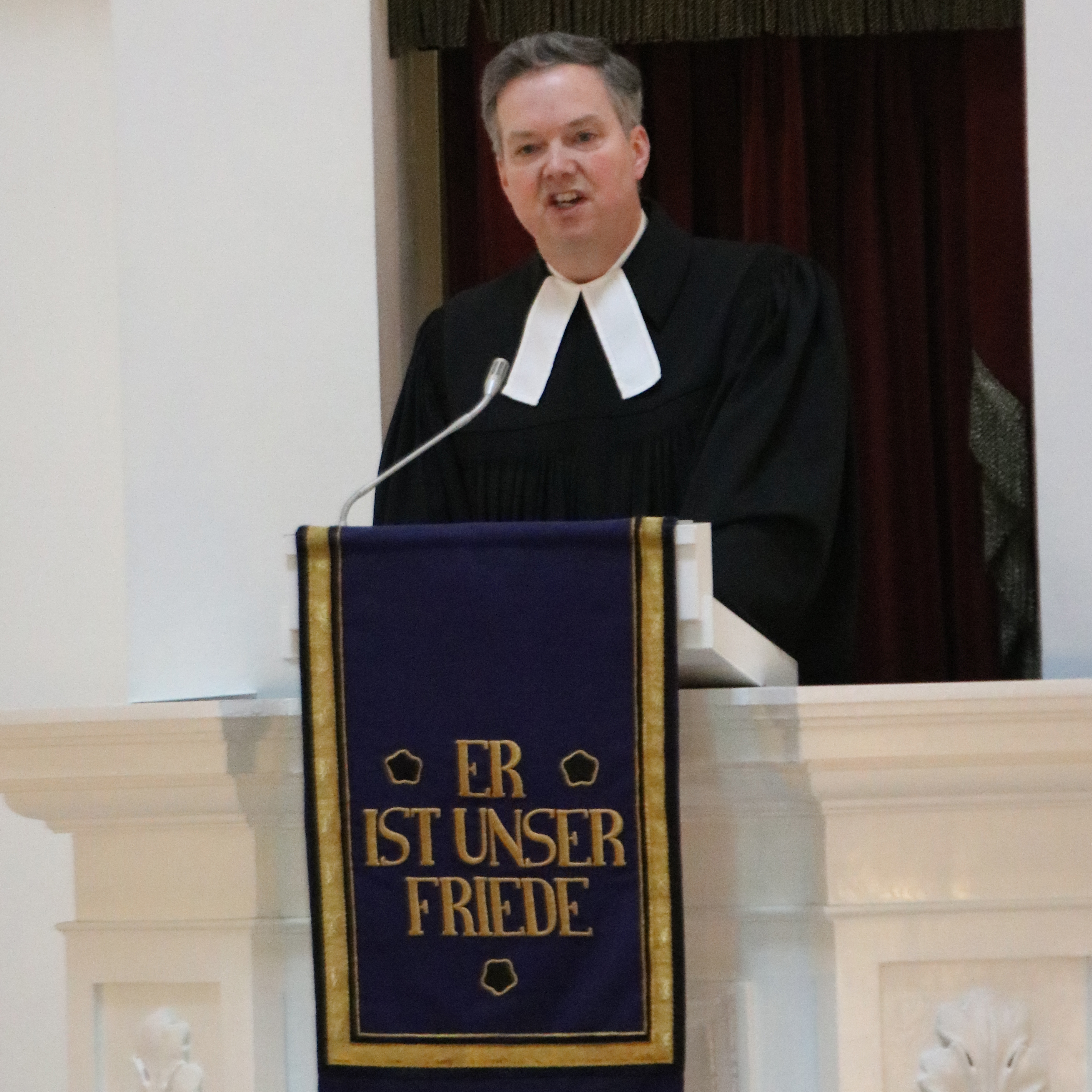 Pfr. Dr. Friedrich Ley hielt die Predigt im Gottesdienst. Foto: Kerstin Kempermann