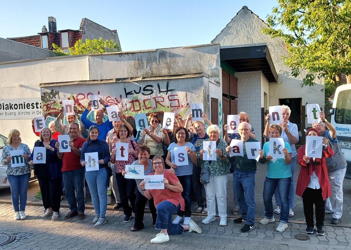 Werbung für das Ehrenamt. Foto:Diakonisches Werk Delmenhorst/Oldenburg-Land e.V."